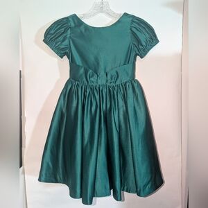 Janie and Jack Dark Green Dress Girls Size 12